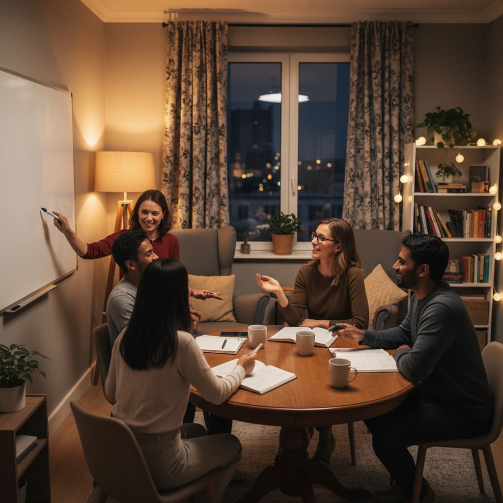 جلسات تدريس إنجليزي ضمن مجموعات صغيرة